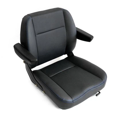 Asiento de tractor de cortacésped ancho|PVC/Cubierta de tela|Personalización OEM
